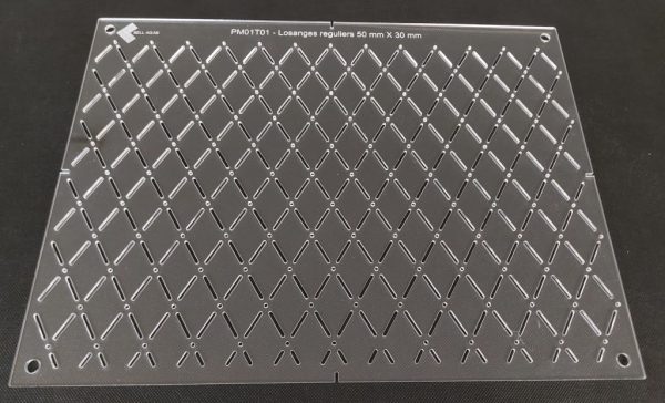 Losanges réguliers de 50 x 30 mm