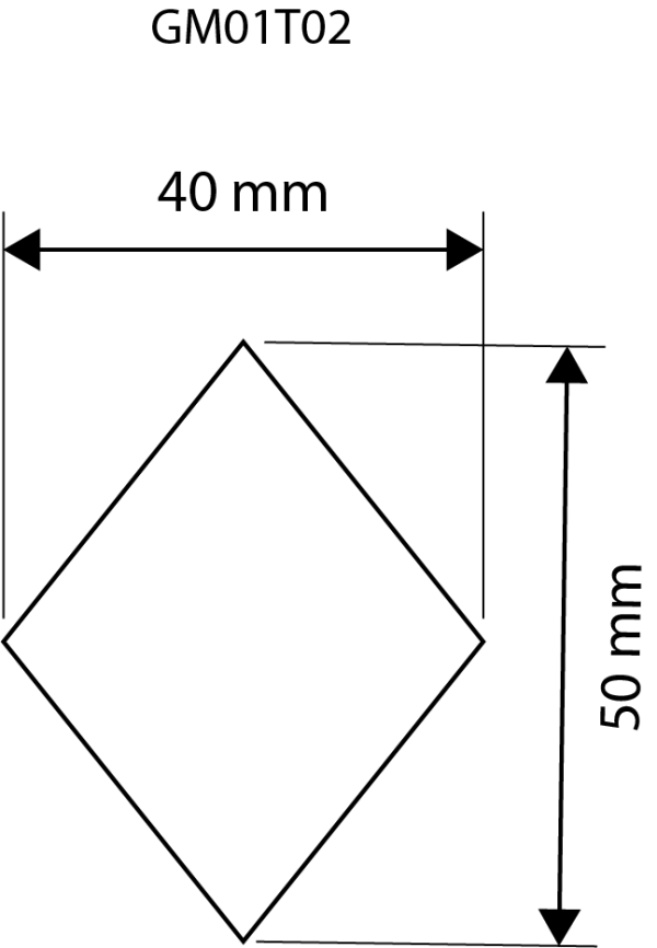GM01T02 – Losanges 50×40 mm réguliers – Image 2