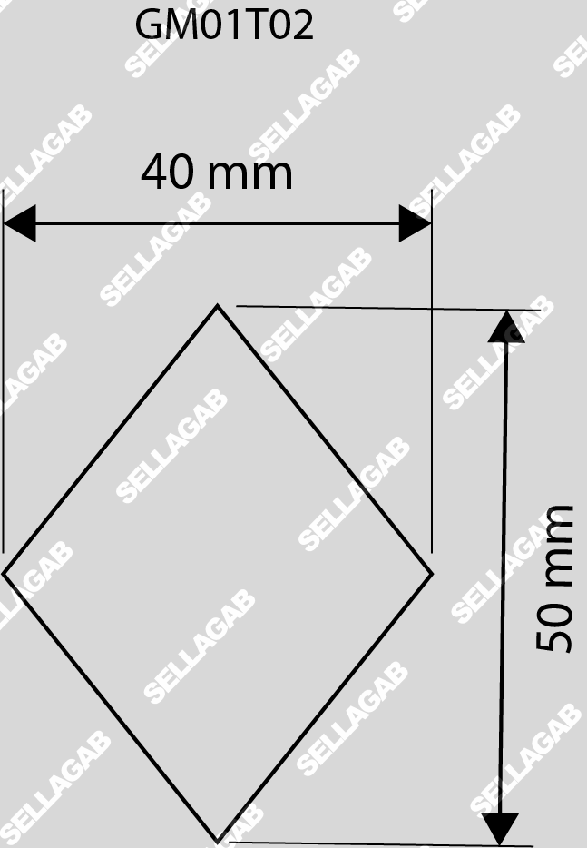 GM01T02 – Losanges 50×40 mm réguliers – Image 2