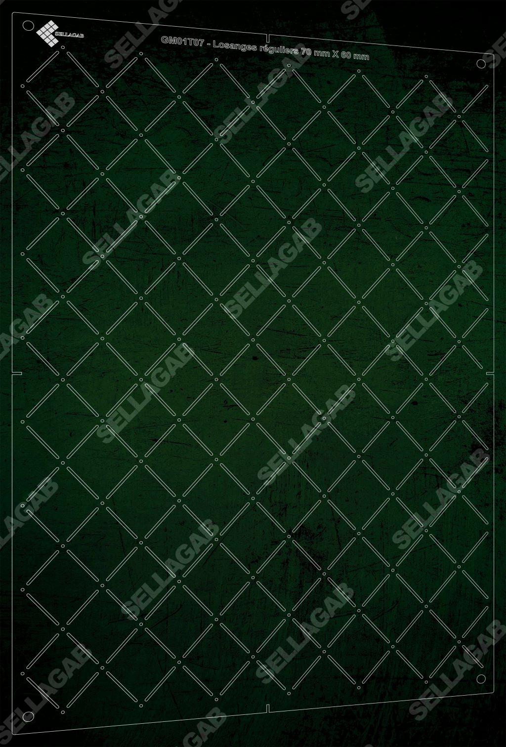 GM01T07 – Losanges 70×60 mm réguliers