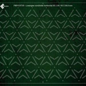 PM01CHT03- Losanges combinés horizontal 90x60 / 60x36.6 mm