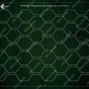 PM02AT01 - Hexagones asymétriques 60x46 mm