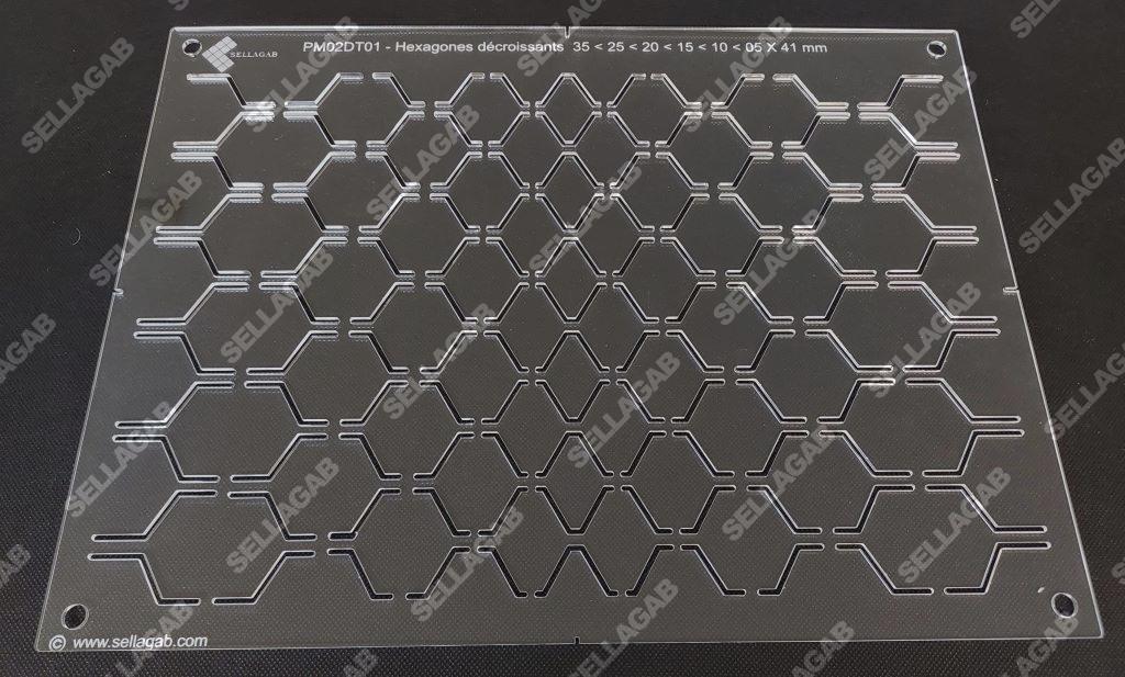Hexagones décroissants 35