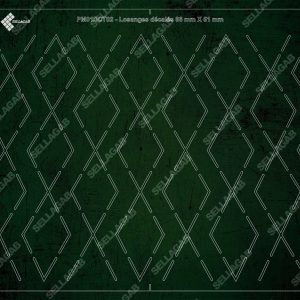 PM01DCT02- Losanges décalés 86 mm x 51 mm