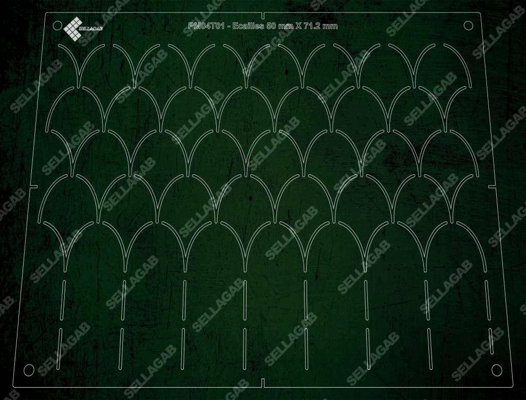 PM04T01 - Écailles 50x71.2 mm