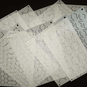 Lot de 10 plaques petit modèle en plastique souple