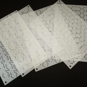 Lot de 05 plaque petit modèle en plastique souple
